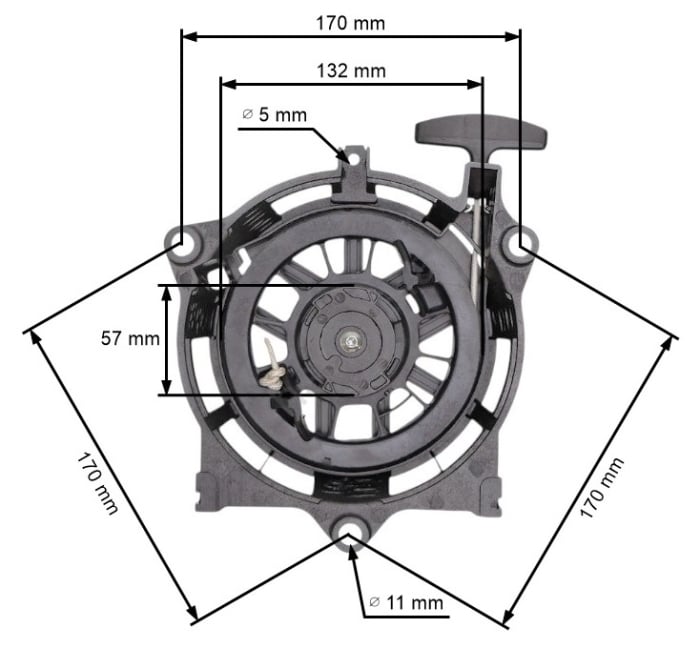Demaror compatibil Honda GCV 135, GCV 160, GCV 190 (model II) [1]