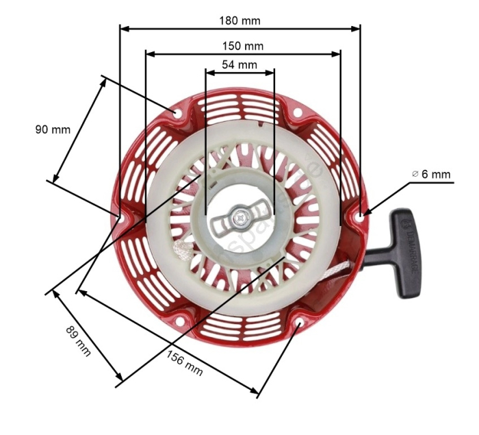 Demaror compatibil Honda GX 240, Honda GX 270 [1]