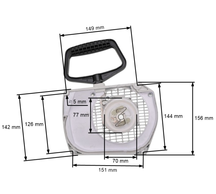 Demaror drujba compatibil Stihl MS 880 [1]
