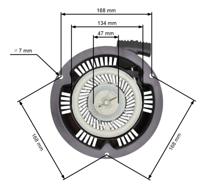 Demaror masina de tuns gazon Cobra DG450, DG600, Nac, Einhell [1]