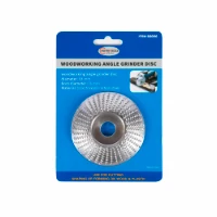 Disc arcuit argintiu de rindeluit lemn 84mm [3]