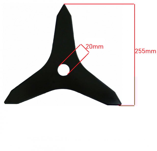 Disc taietor motocoasa 3 laturi (model Y) 255 x 20mm [2]