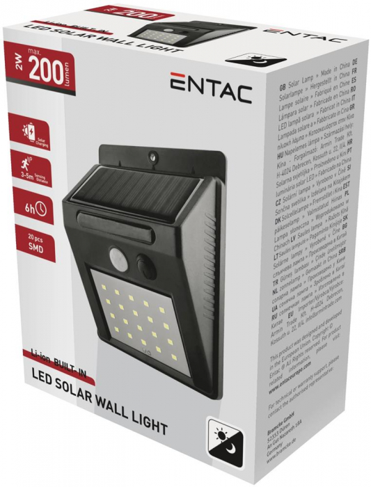 Lampă solară LED SMD 2W Plastic, putere 3,7 V Li-ion, 1200 mAh [3]
