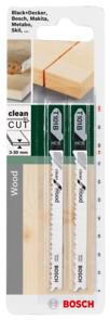 Pânză BOSCH pentru ferăstrău vertical HCS,  T 101 B ,pasul danturii 2.7 mm / 9 TPI ,L = 100 mm,2 buc [2]