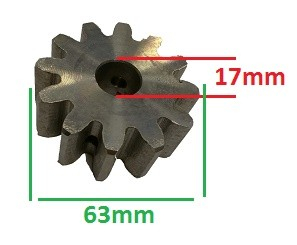 Pinion betoniera Limex 12 dinti [2]