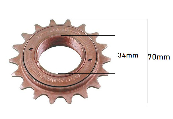 Pinion lant moped Piaggio Ciao (16 dinti) [2]