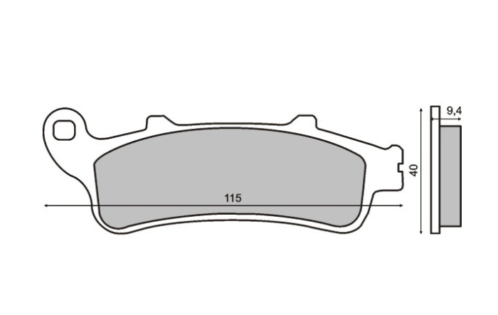 Placute frana fata scuter Honda Pantheon 125cc [1]