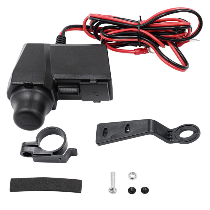 Priza alimentare Moto / Atv 12V + USB 5V [2]