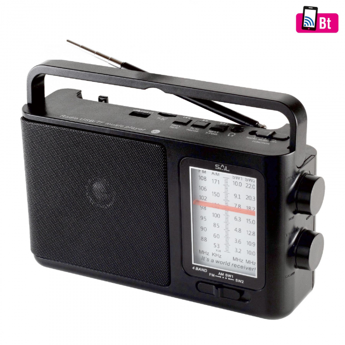 Radio portabil MP3-BT, 4 benzi, AC/DC [2]