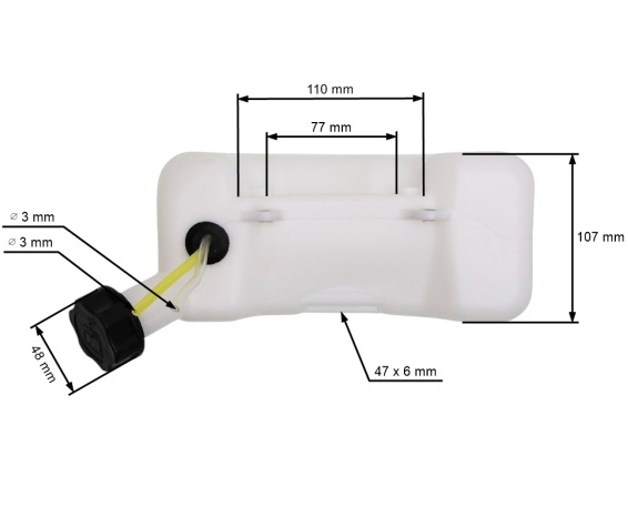 Rezervor benzina motocoasa (gat intors) [1]