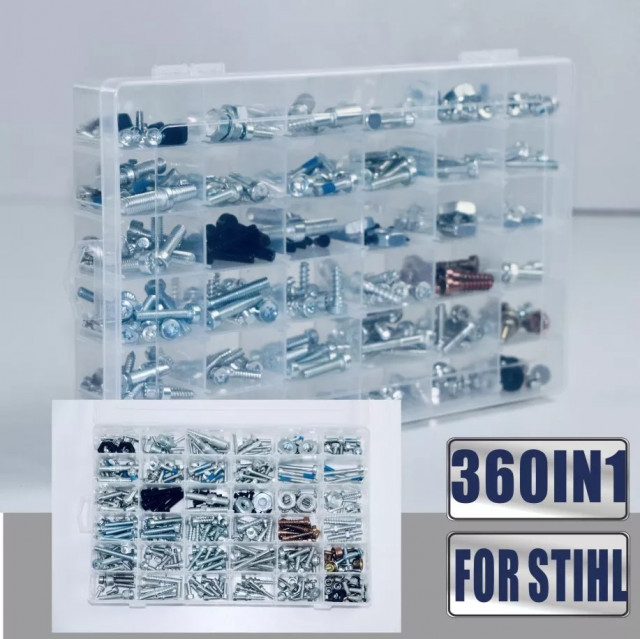 Set 360 buc piulite si suruburi drujba compatibile Stihl [1]