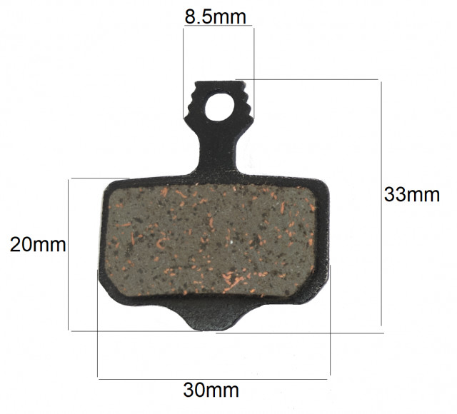 Set placute frana bicicleta / trotineta 02D [2]