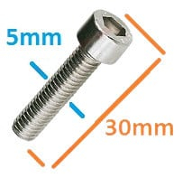 Suruburi motocoasa 5mm x 30mm (set 6 Buc) [2]