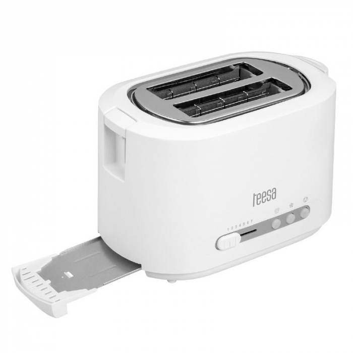 Toaster Teesa 850W, 7 setari, 2 felii, functie dezghetare si incalzire, 220V [3]