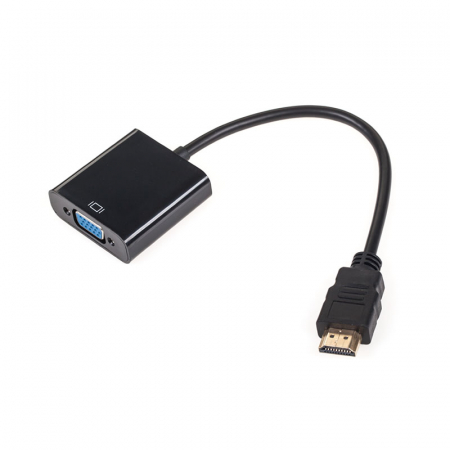 Cabluri de retea, mufe, comutatoare,doze, contoare secundare - Adaptor Hdmi Tata- Vga Mama, rezolutie 1920 x 1200, compatibil Hdtv 480i, 576i, 1080i, 480p, 576p, 1080p