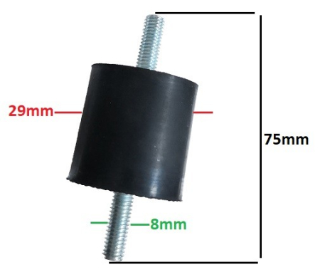  Amortizoare sustinere generator - Amortizor universal generator, motopompa 29 x 8 x 75 mm