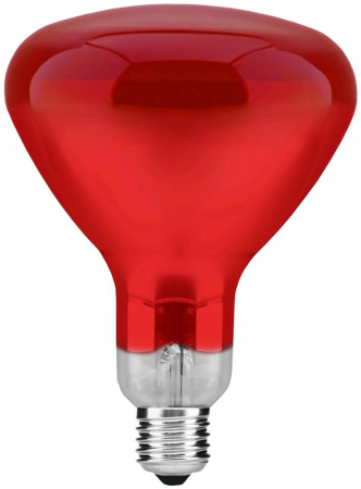 Electrice si electronice - Bec Infra E27 100W roșu complet Avide Full Red