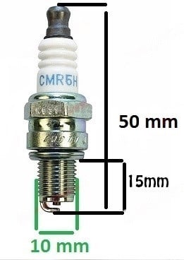 Bujie drujba compatibila Stihl MS 171, MS 181, MS 211/ Husqvarna (NGK CMR6H) [1]