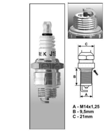 Bujie drujba / motocoasa Brisk J19 [1]
