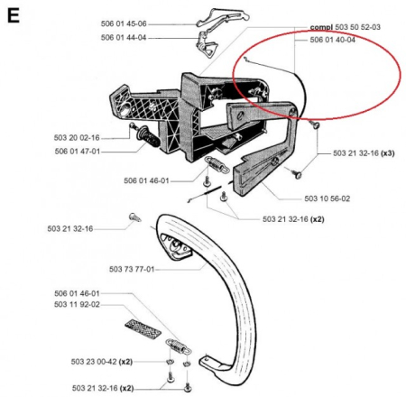 Cablu acceleratie Husqvarna 40 [1]