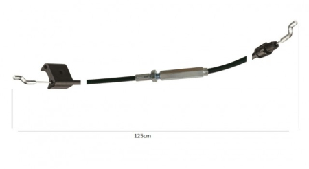  Cabluri acceleratie, frana motoutilaje - Cablu stop motocultor / masina de tuns gazonul 125cm (cu intinzator)