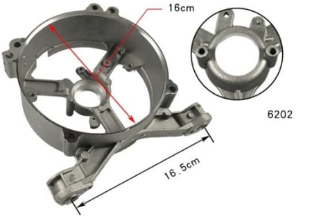  Bloc motor motoutilaje - Carcasa carter generator 168 (model 2) pentru rulment 6202