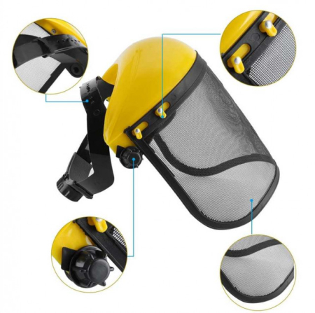Casca protectie motocoasa - viziera de plasa [1]