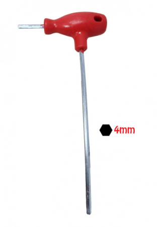 Service reparatii drujbe motocoasa  - Cheie hexagonala tip "T" 4mm