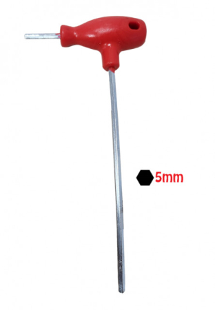 Service reparatii drujbe motocoasa  - Cheie hexagonala tip "T" 5mm