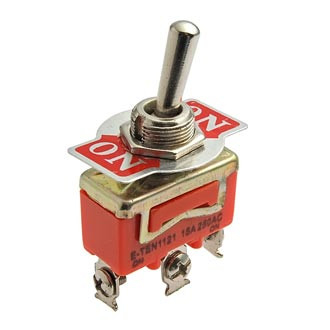 Piese schimb scule electrice, bormasina  - Comutator dublu 15A 250V (3 papuci)