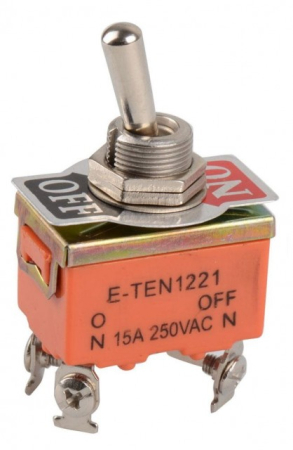 Piese schimb scule electrice, bormasina  - Comutator on-off 15A 250V 1221 (4 papuci)