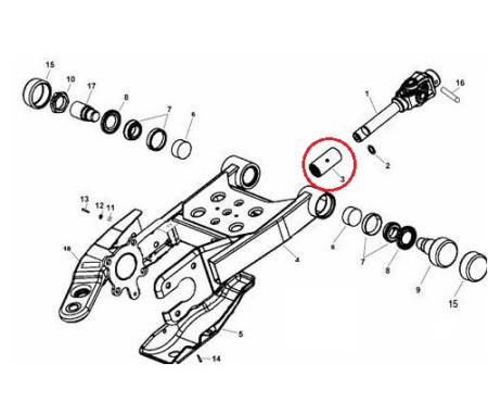 Cuplaj cardan Atv Linhai 300cc [1]
