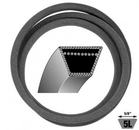  Curele pentru masini de tuns gazonul - Curea transmisie MTD LTEX 92A (2464 mm)