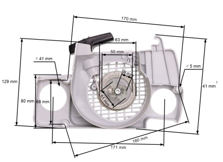  Pornire drujba  - Demaror drujba compatibil Stihl MS 170, MS 180, 017, 018