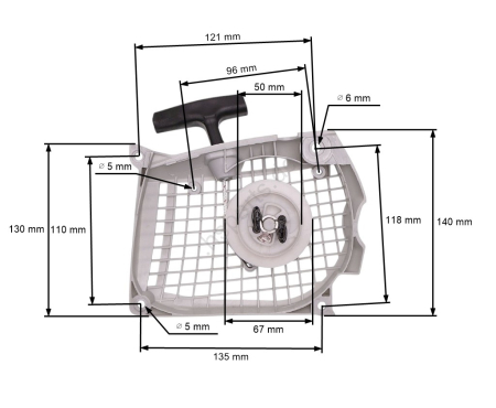Piese drujba  - Demaror drujba compatibil Stihl MS 291