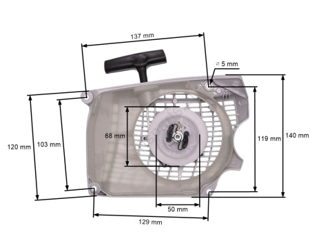 Piese drujba  - Demaror drujba compatibil Stihl MS 362 MS 362C