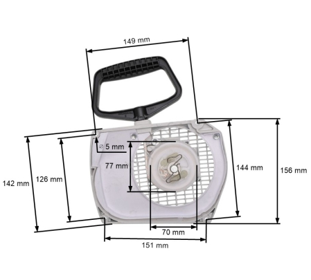 Piese drujba  - Demaror drujba compatibil Stihl MS 880