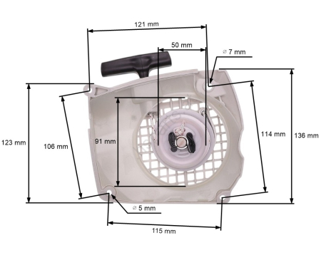  Pornire drujba  - Demaror drujba compatibil Stihl MS231, MS251