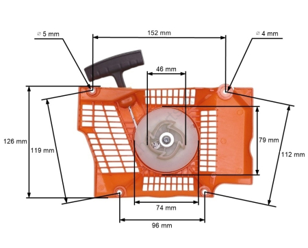  Pornire drujba  - Demaror drujba Husqvarna 362, 365, 371, 372