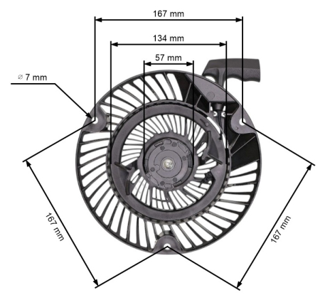  Demaroare si componente pornire motoutilaje - Demaror utilaj Briggs&Stratton 700, 750 DOV, 3470
