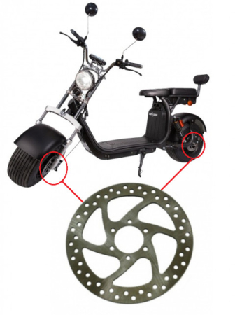 Piese trotineta electrica - Disc frana scuter electric City Coco