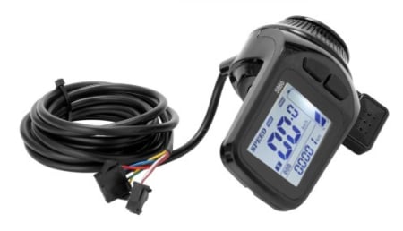  Piese kit conversie bicicleta electrica - Display bicicleta / scuter electric cu acceleratie incorporata