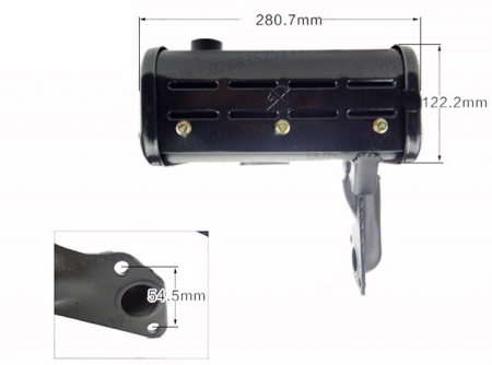  Esapamente si accesorii motoutilaje - Esapament motor diesel 186F