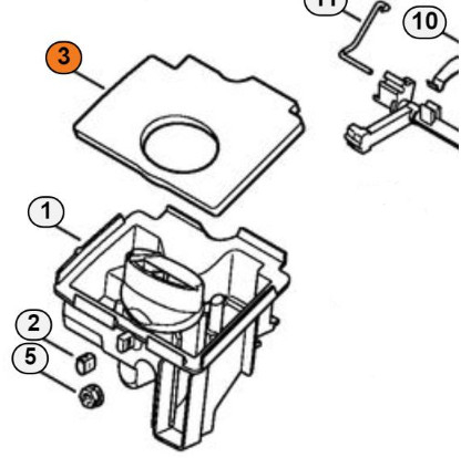 Filtru aer drujba compatibil Stihl MS170, MS180 2-mix [1]