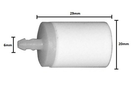Piese drujba  - Filtru benzina drujba Husqvarna 6mm