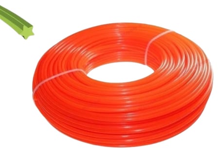 Piese motocoasa  - Fir motocoasa / trimmer 2.4mm x 15m (stea)