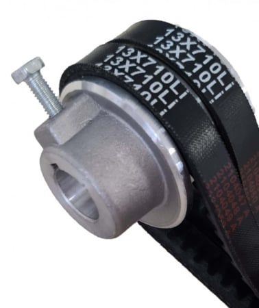 Fulie dubla motor generator, motopompa, motocultor 5-7 CP (ax 20 mm, diametru 55mm) [1]