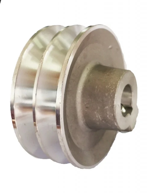 Piese de schimb - Fulie dubla motor generator, motopompa, motocultor 5-7CP (ax 20 mm, diametru 90mm)