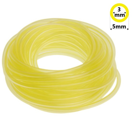  Furtun benzina / ulei / impuls drujba - Furtun benzina 5mm x 3mm (rola 5 m)