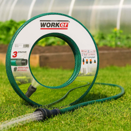 Furtune , banda de picurare si accesorii - Furtun de gradina TECHNOWORKER PVC 1/2x30m